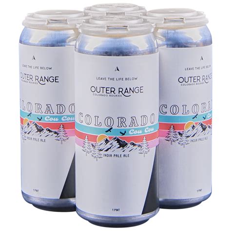 Outer Range Colorado Cou Cou Hazy Ipa 4pk 16 Oz Cans Applejack
