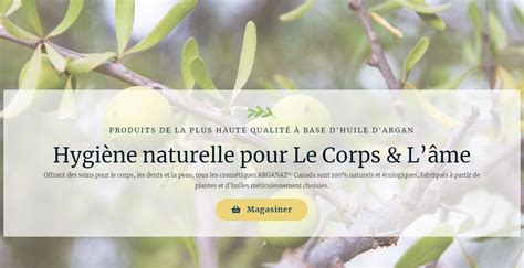 bienvenue arganat canada