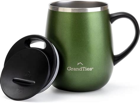 buy grandties insulated coffee mug  handle sliding lid  splash