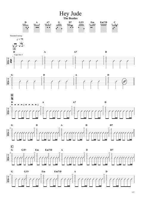Hey Jude Chords Beatles 8
