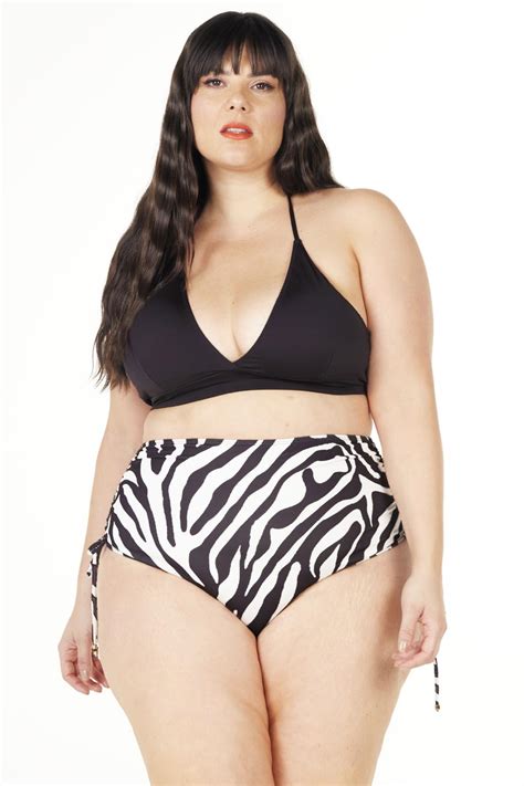 Biqu Ni Plus Size Top Decote Preto E Hot Pant Lacinho Zebra Audaz Moda Audaz Moda Plus Size