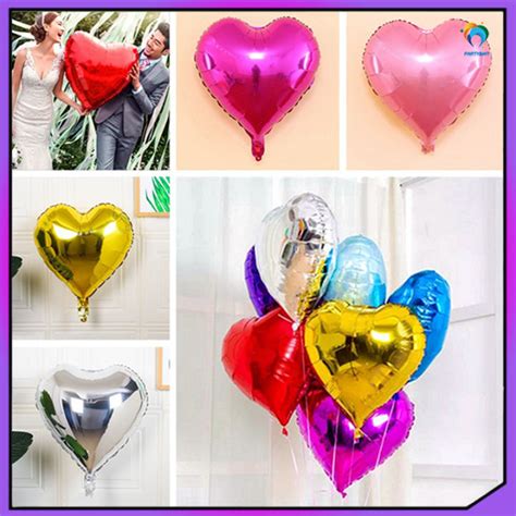 pcsinches love heart shape balloon stars shape foil balloon wedding
