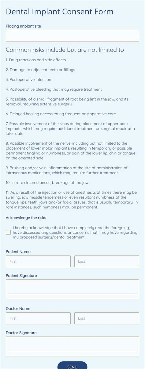 Free Dental And Dentistry Form Templates 123formbuilder