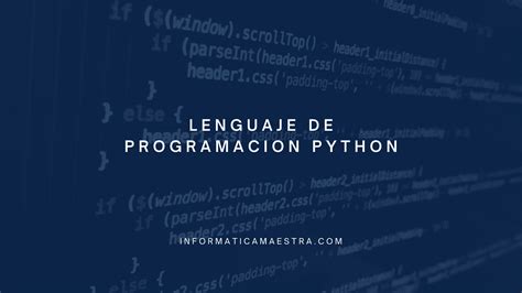 Lenguaje De Programacion Python