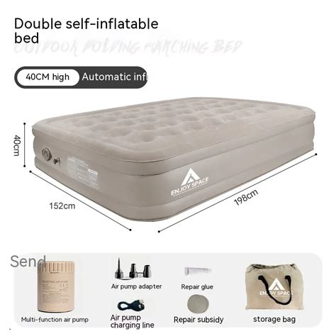 Colch N Inflable Para Exteriores Cama Plegable Para Acampar Colchoneta