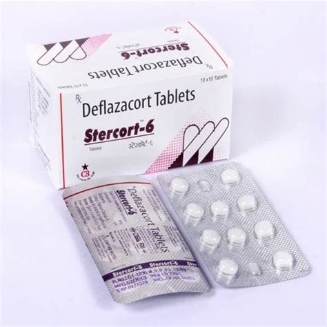 Stercort-6 6 Mg Deflazacort Tablets, for Clinical,Hospital, Packaging ...