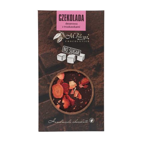 Bez Cukru Czekolada Mleczna Z Truskawkami M Pelczar Chocolatier