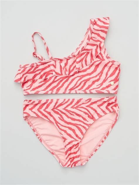 Bikini Estampado Cebra Rosa Kiabi