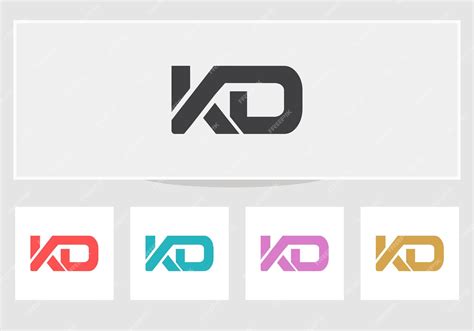 Premium Vector Creative Kd Logo Design Kd Letter Logo With Modern
