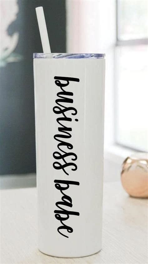 Business Babe Tumbler With Straw