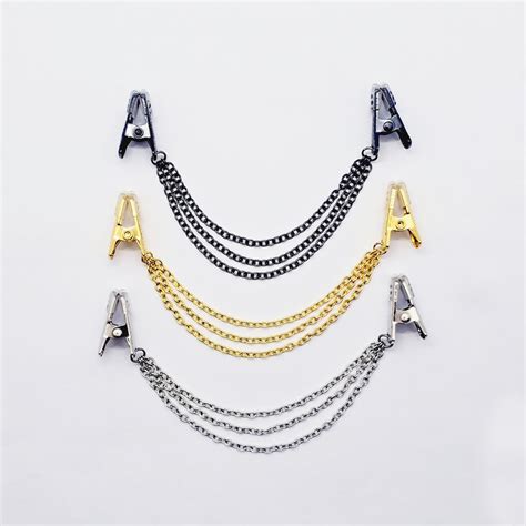 Intimate Jewelry Non Piercing Chain Dangle In Silver Gold Or Gunmetal MATURE Body Jewelry Etsy