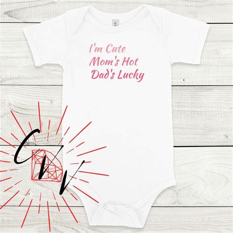 Im Cute Moms Hot Dads Lucky Svg Etsy