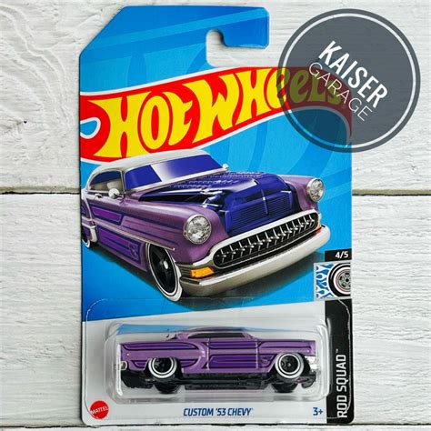 Hot Wheels RTH Custom Chevy Purple Regular Treasure Hunt Shopee Malaysia
