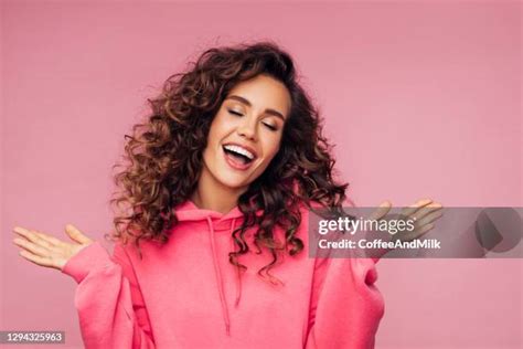 Curly Hair Pink Photos And Premium High Res Pictures Getty Images