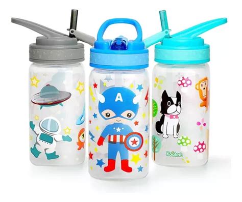 Home Tune Botella De Agua Para Niños De 15 Oz Sin Bpa Boca Cuotas