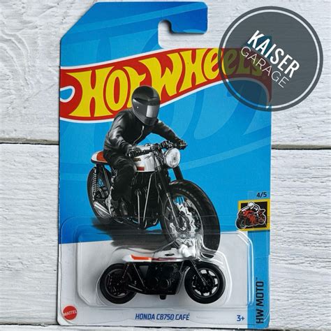 Hot Wheels Honda CB Cafe White Shopee Malaysia
