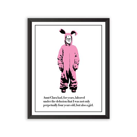 A Christmas Story Quotes Bunny Suit
