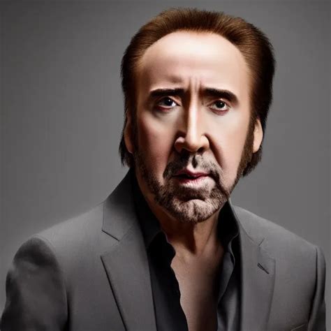 Nicolas Cage Headshot Photo Portrait Headshot Even Stable Diffusion