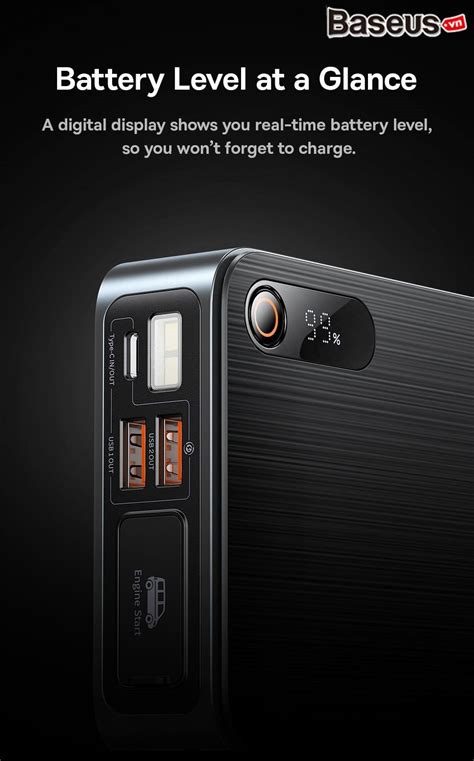 Bộ Kích Bình Cho Ô TÔ Baseus Super Energy Pro Car Jump Starter 1600A