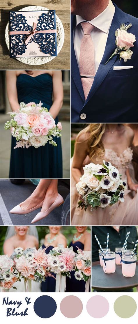 Ten Most Gorgeous Navy Blue Wedding Color Palette Ideas For 2016