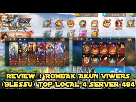 REVIEW ROMBAK AKUN VIWERS BlessU SERVER 484 TOP LOCAL RANK 4 NEW