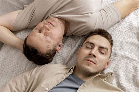Image Stock Photo Gay Couple Sleeping In Each Other S Arms Photocase