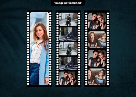 Premium Psd Film Strip Psd Mockup Editable Template