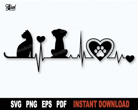 Cat Svg Dog Svg File For Cricut Silhouette Dog And Cat Etsy