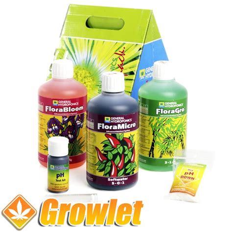 Tripack Flora Series GHE: Pack de abonos para el cultivo - Growlet