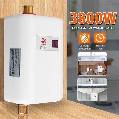 110220v 38kw Electric Tankless Instant Hot Water Heater For Bathroom