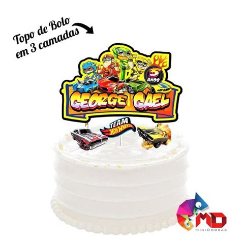 Topo De Bolo Hot Wheels Elo7 Produtos Especiais In 2024 Hot Wheels