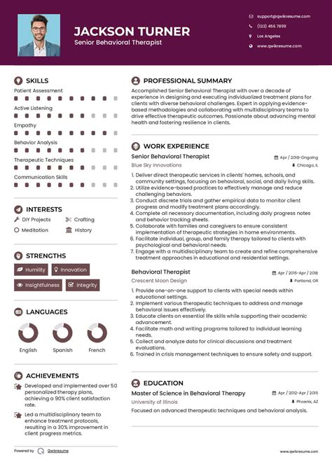 10+ Behavioral Therapist Resume Samples & Templates for 2025