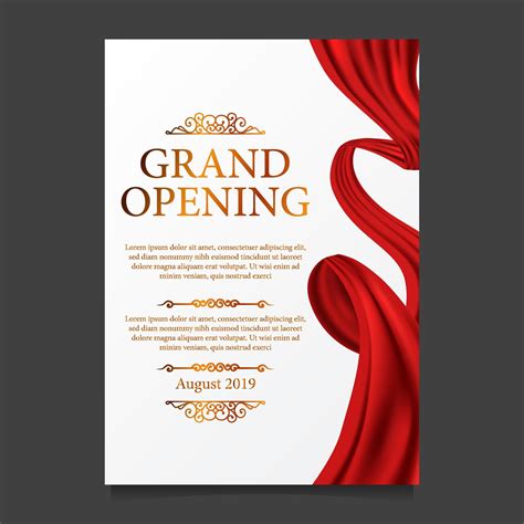 Download the Grand opening ceremony red silk ribbon poster banner ...