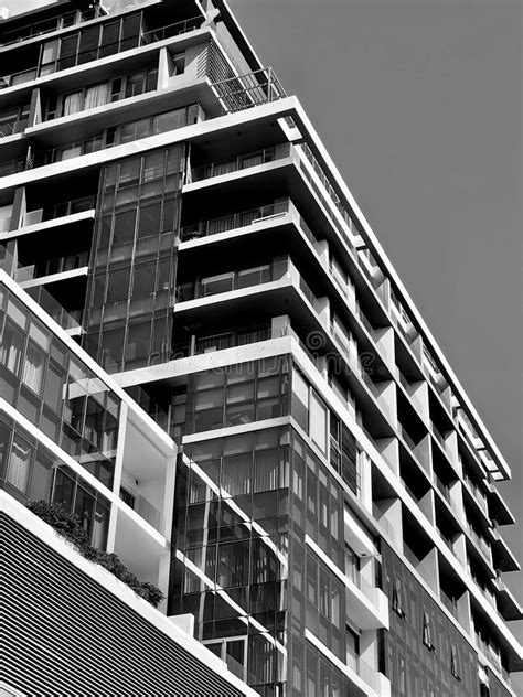 Low Angle Shot Of A Modern Residential Building Stock Image Image Of