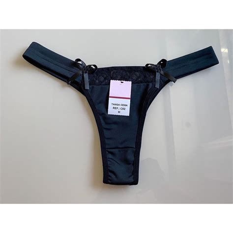 Kit Calcinhas Pala Renda Fio Dental Lingerie Feminina Tanga Conforto Shopee Brasil