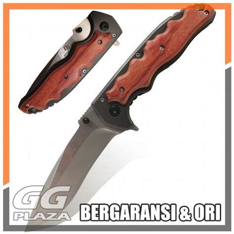 Jual Knifezer Blade Pisau Lipat Berburu Survival Tactical Knife Wooden