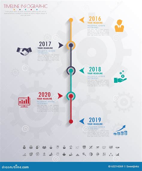 Paper Timeline Infographics Cartoon Vector 214584469