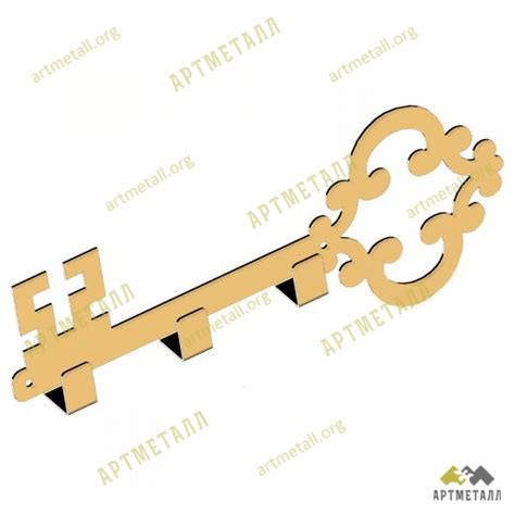 Купите ключницу из металла в виде ключа по доступной цене в интернет ...