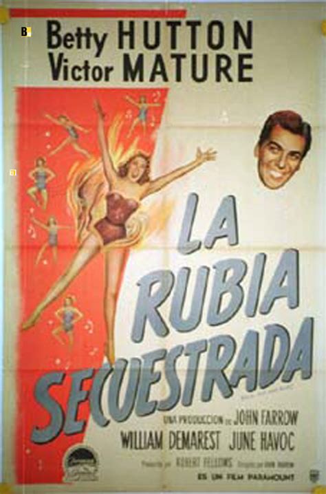 RUBIA SECUESTRADA LA MOVIE POSTER RED HOT AND BLUE MOVIE POSTER