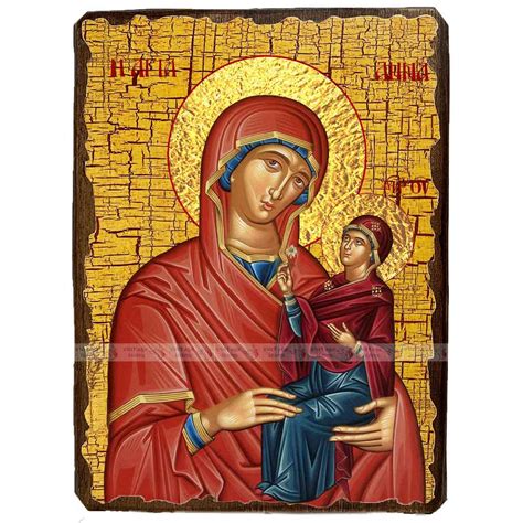 Икона Анна с Младенцем Марией Святая ,икона на дереве 210х280 мм (2504 ...