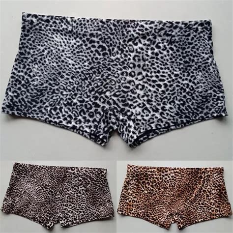 Boxer Homme Slips Lingerie L Opard Culotte Culotte Sexy Sous V Tements