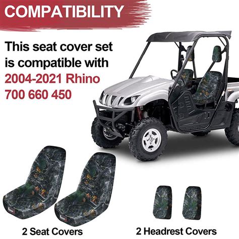 Camo Seat Cover Yamaha Rhino 700 660 450 Easy To Install Starknightmt