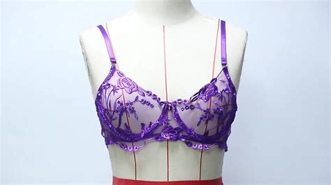 Women Sexy Garter Belt Underwear Lace Pink Pieces Flower Embroidery Lingerie For Adults Buy