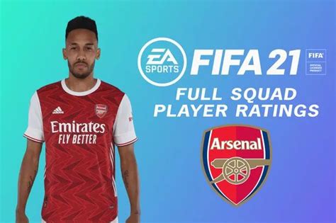 Complete Arsenal FIFA 21 Ultimate Team player ratings with Aubameyang ...