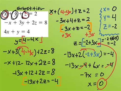 Solving Systems Of Equations With 3 Variables Worksheet