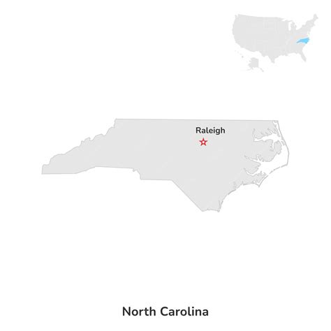 Premium Vector Us American State Of North Carolina Usa State North