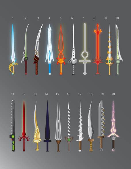 Fantasy swords in art