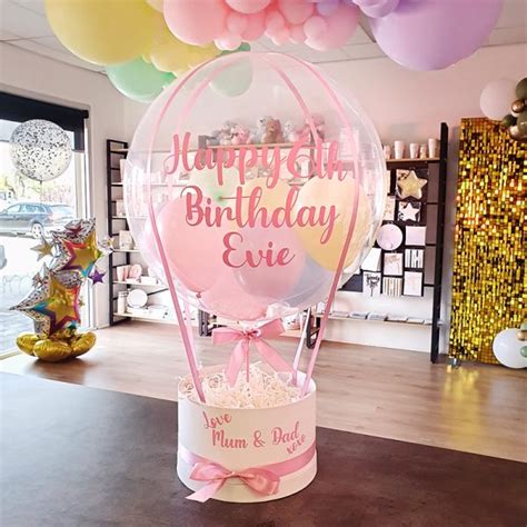 Hot Air Balloon Gift Basket Oh My Balloon Bar Perth Western Australia