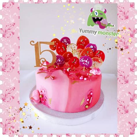 Yummy Monster Torta 15 Años 💞🎈 Tortastematicasbogota