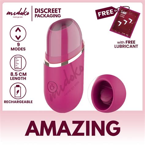 Midoko S Hande Amazing Clitoral G Spot Tongue Vibrator Adult Sex Toy Shopee Philippines
